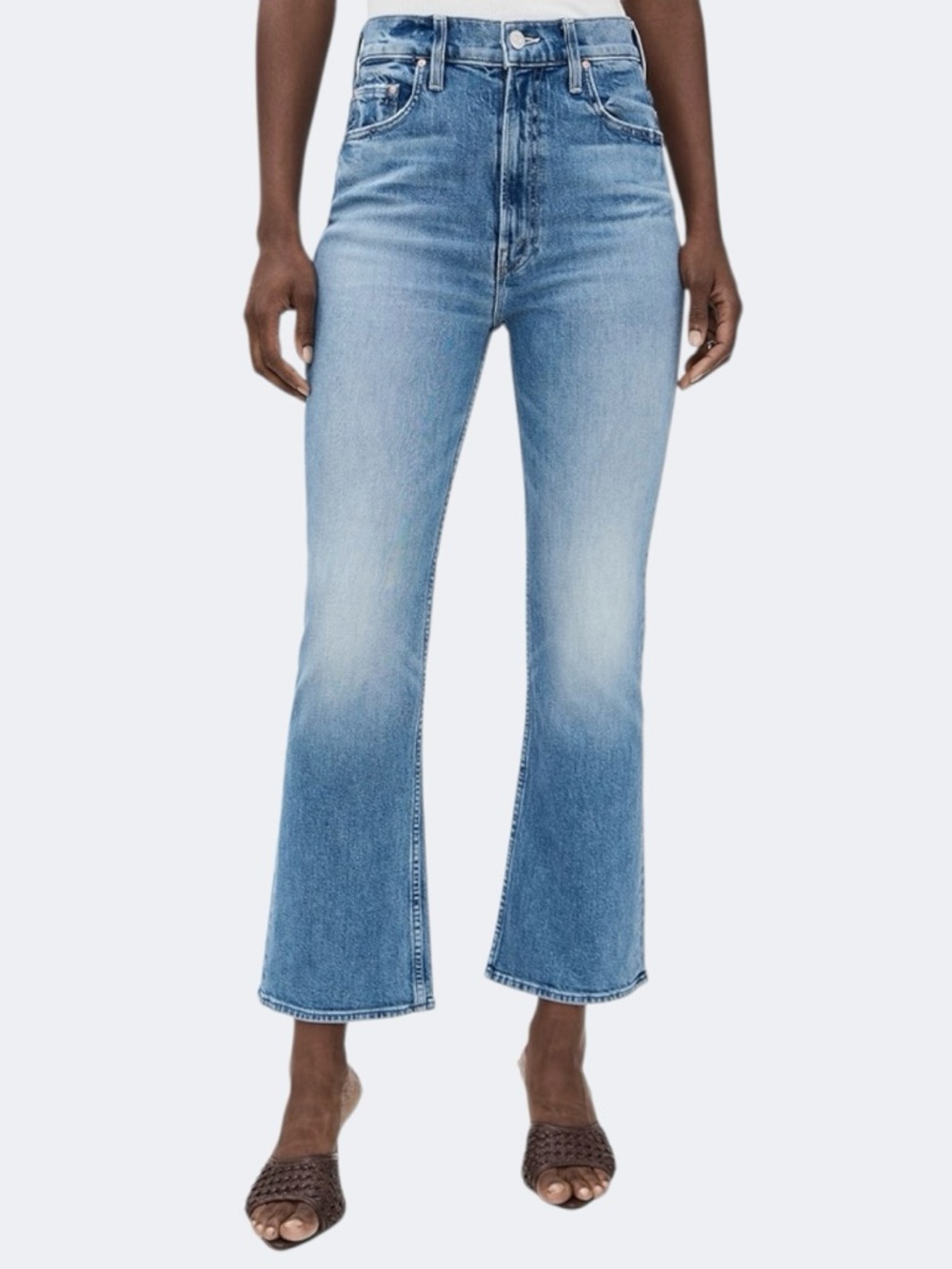 MOTHER SUPERIOR Jeans Scooter Ankle I’m a Winner Blue Size 28